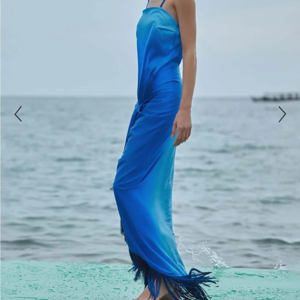 Baobab reproche midi dress blue ombré NWT - Picture 2 of 8
